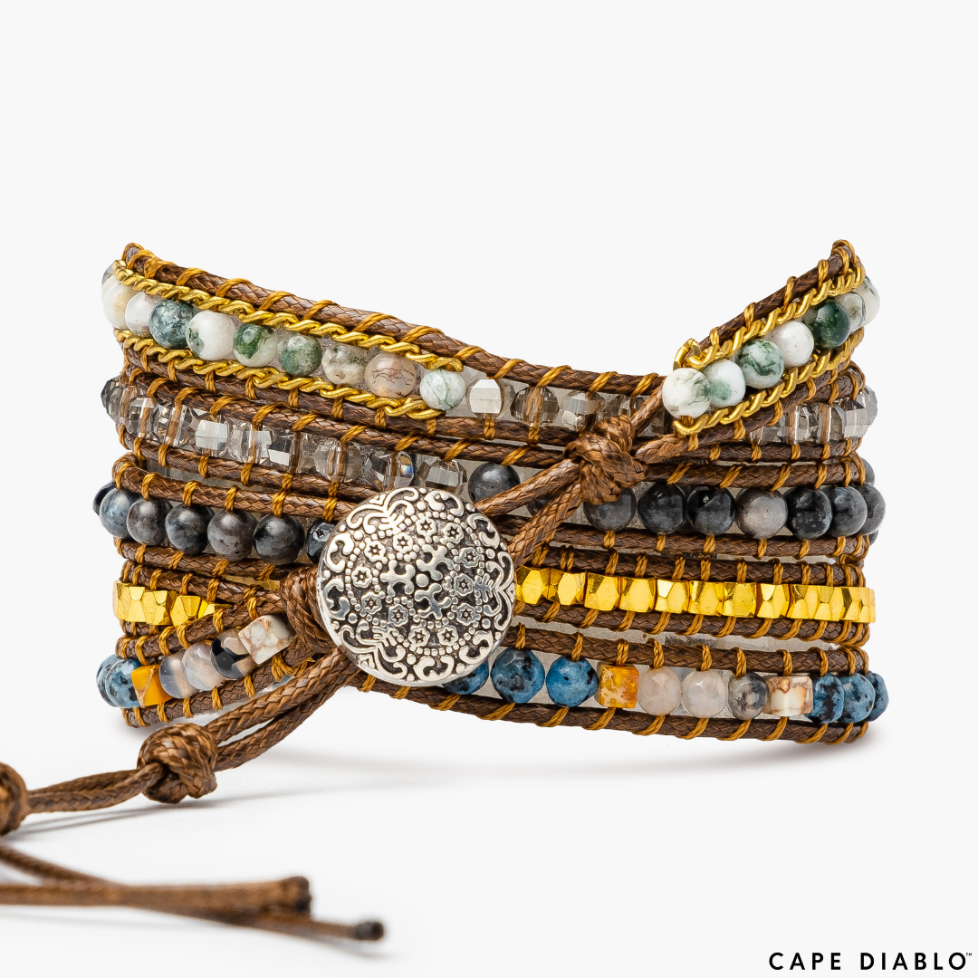 Watch Bracelet: Labradorite for Apple : Regular Strap Length: 6.3-7.2 inches