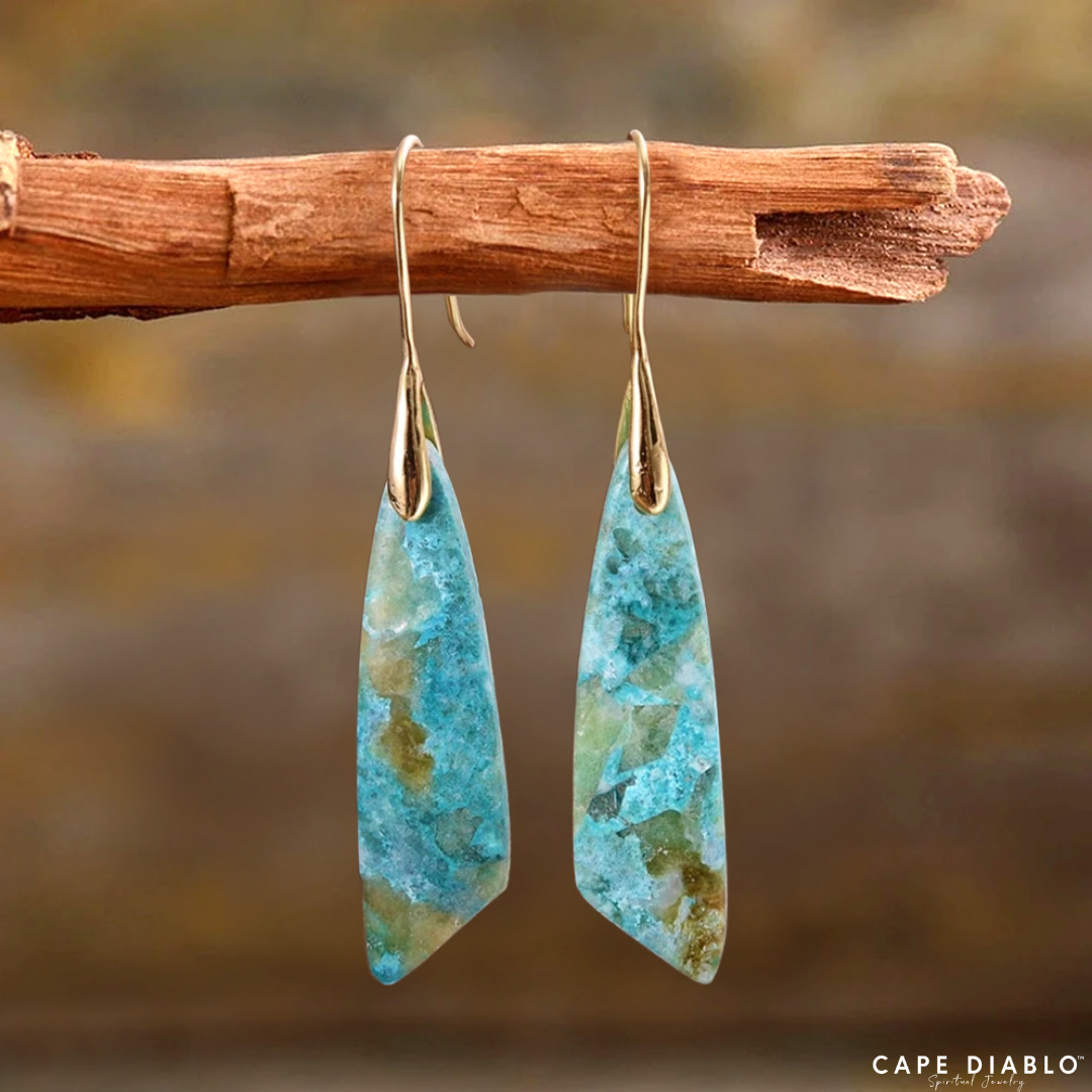 Earrings: Heavenly Amazonite Hook