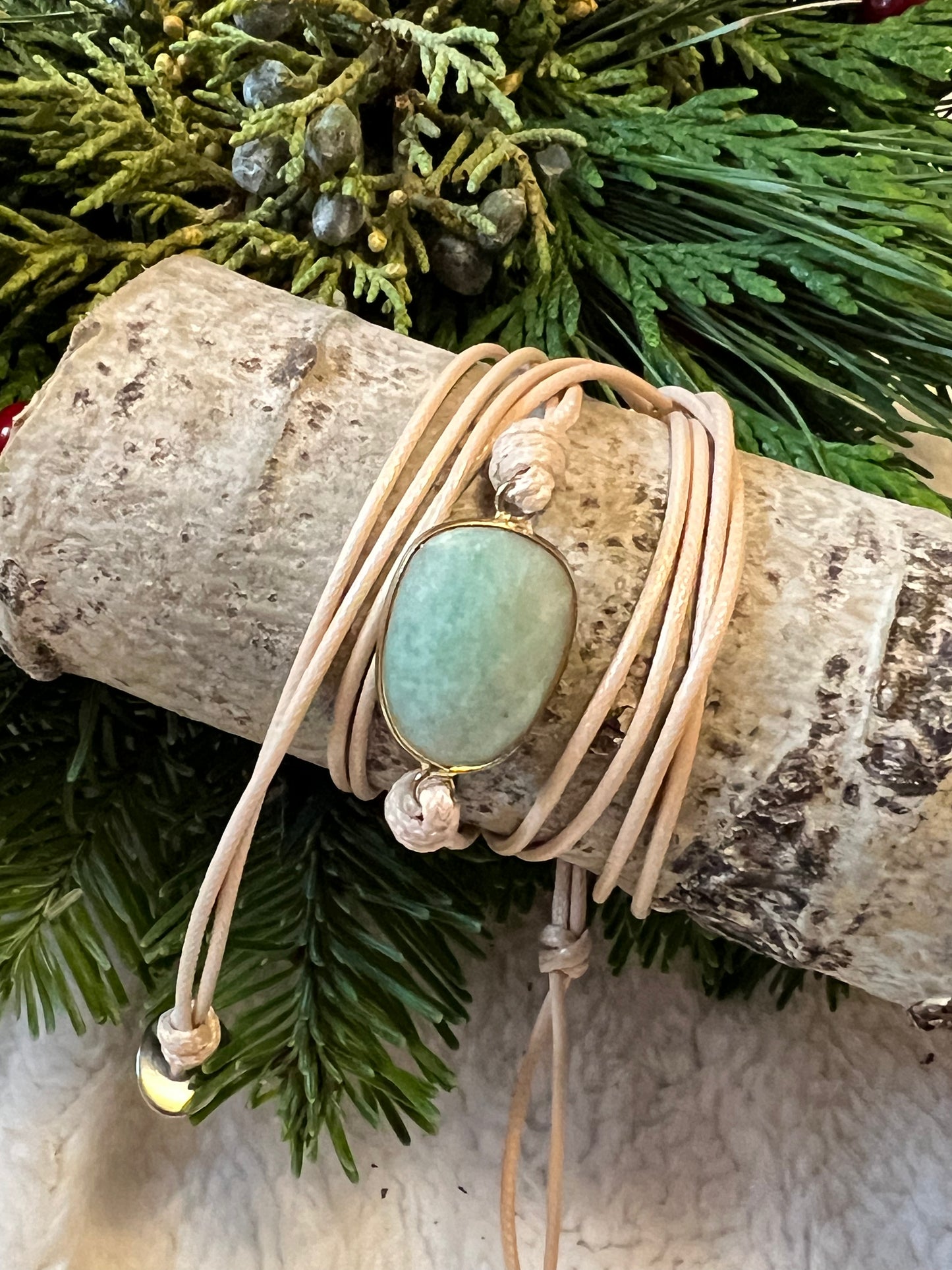 Bracelet: Ocean Breeze Amazonite Wrap