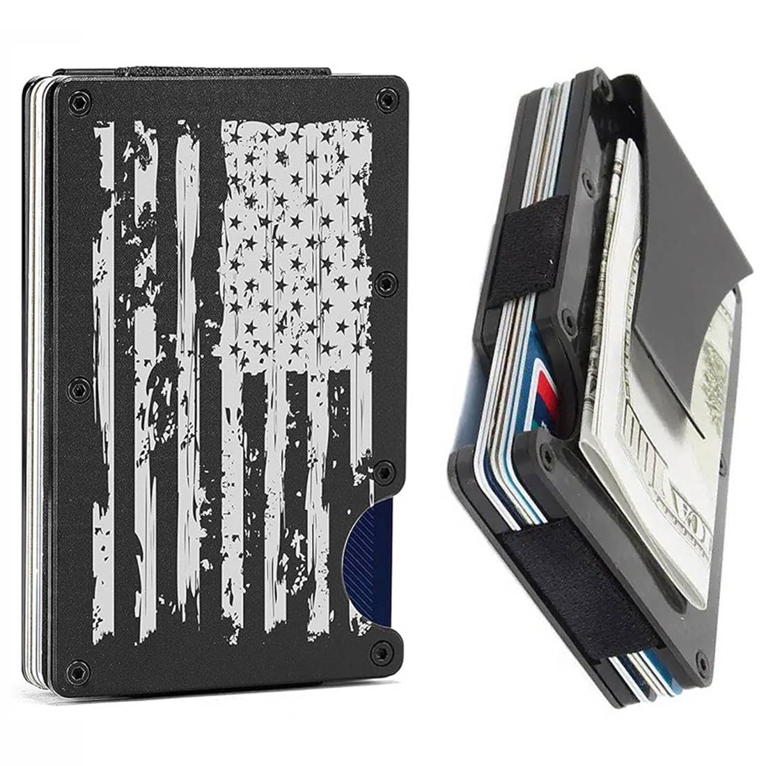 Patriotic RFID Blocking Slim Credit Card Wallet