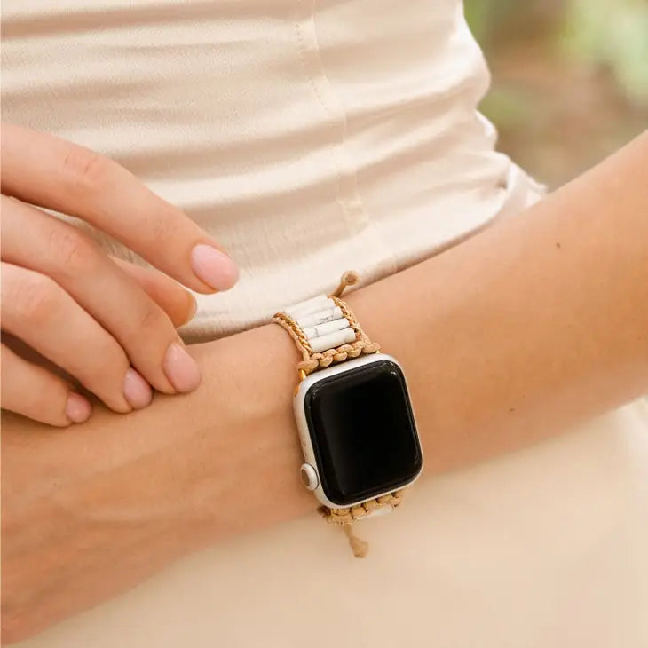 Watch Band:  Howlite Apple Watch