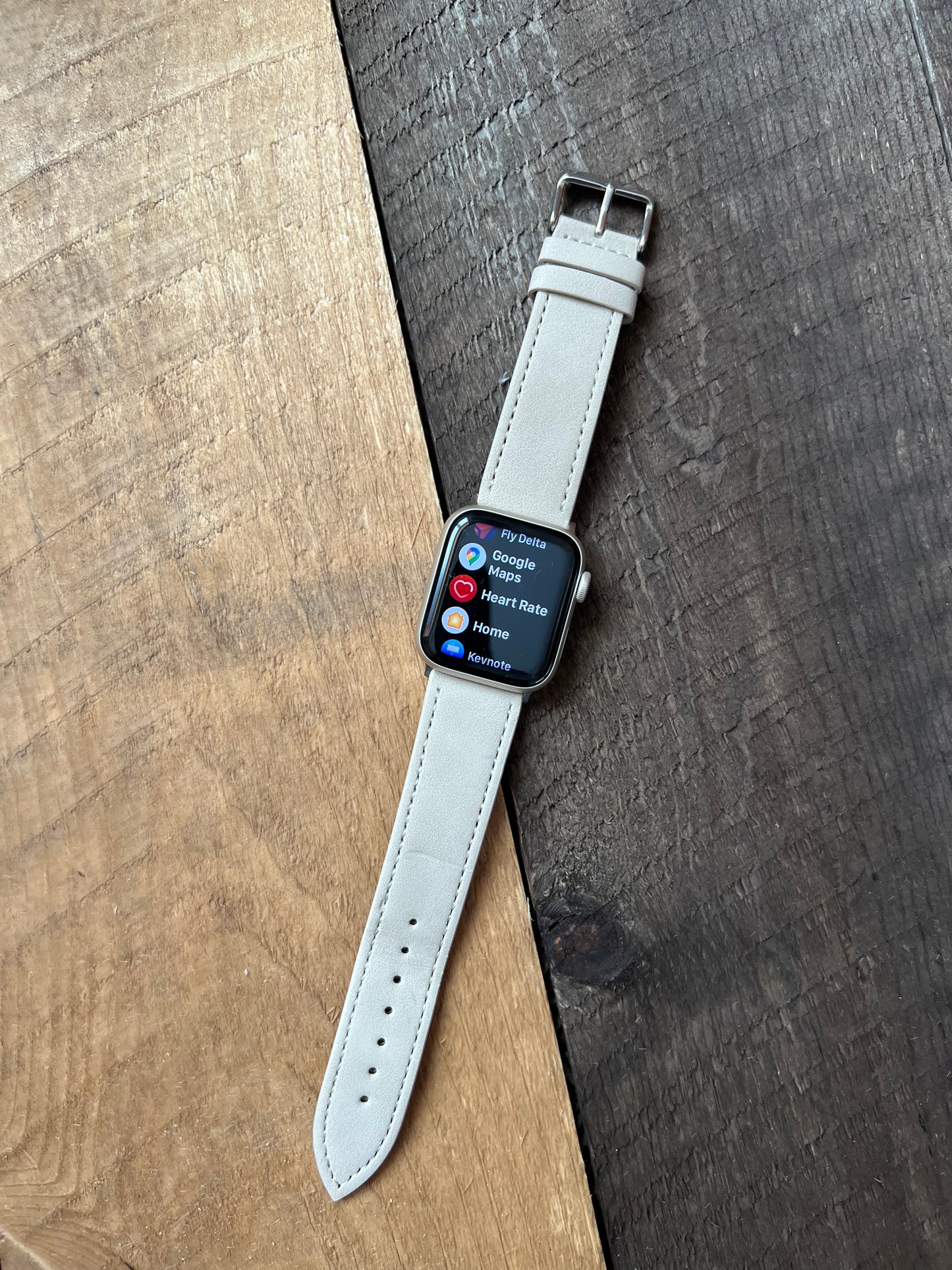 Watch Band:  Vegan Leather Apple Watchband