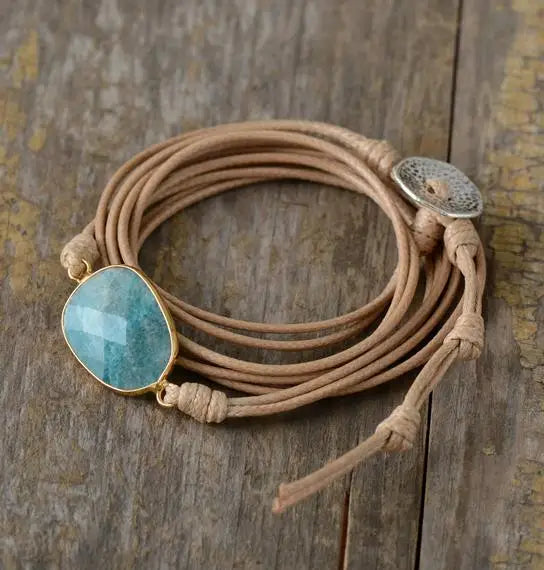 Bracelet:  Ocean Breeze Amazonite Wrap