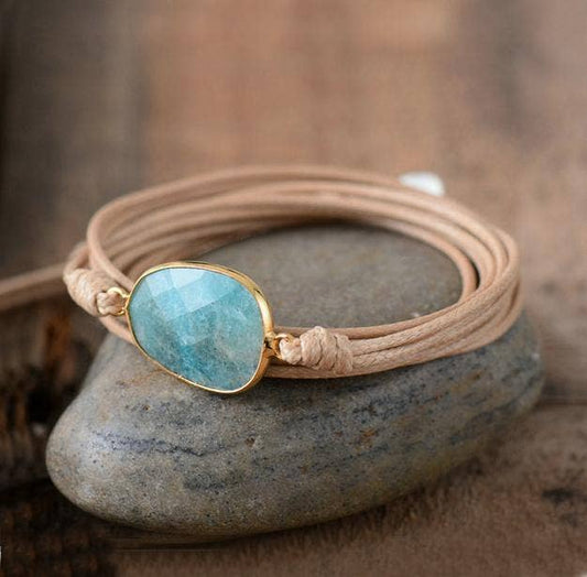 Bracelet:  Ocean Breeze Amazonite Wrap